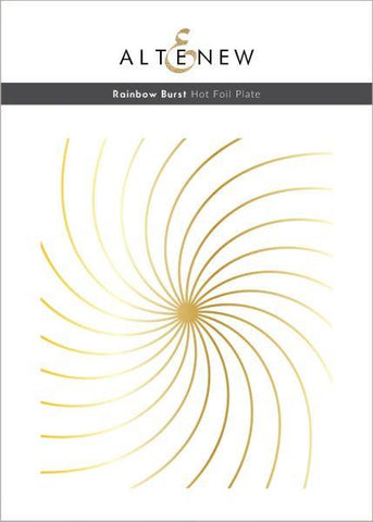 Rainbow Burst - Hot Foil Plate