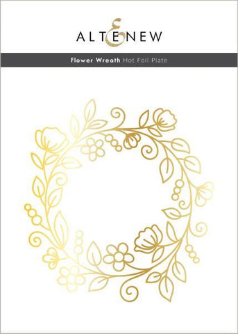 Flower Wreath - Hot Foil Plate