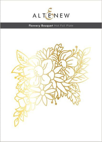 Flowery Bouquet - Hot Foil Plate