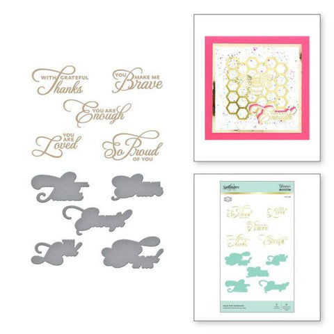 Heart Felt Sentiments Glimmer Hot Foil Plate & Die Set