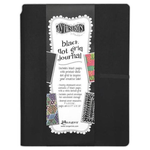 Large Black Dot Matrix Art Journal