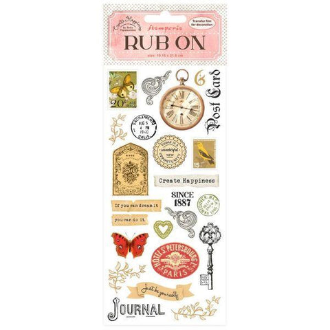 Create Happiness - Rub Ons - Journal