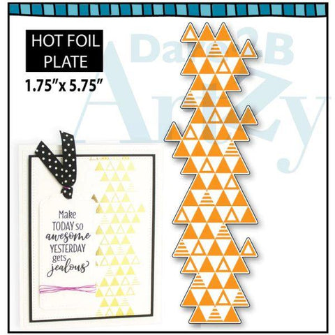 Triangle Accent Hot Foil Plate