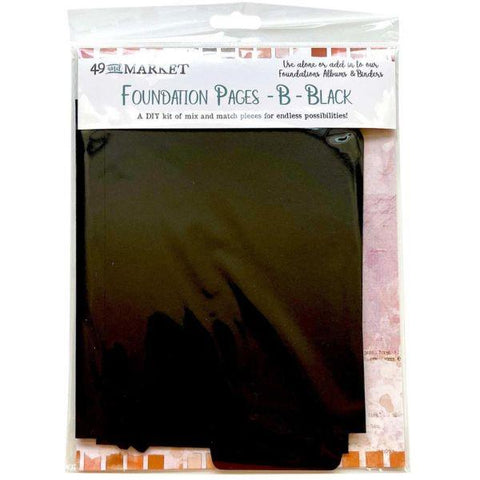 Memory Journal Foundation Pages - B - Black