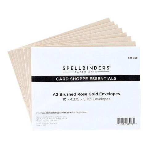 A2 Brushed Rose Gold Envelopes