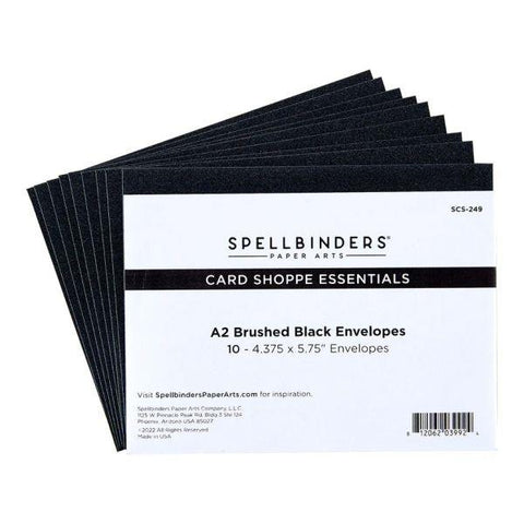A2 Brushed Black Envelopes