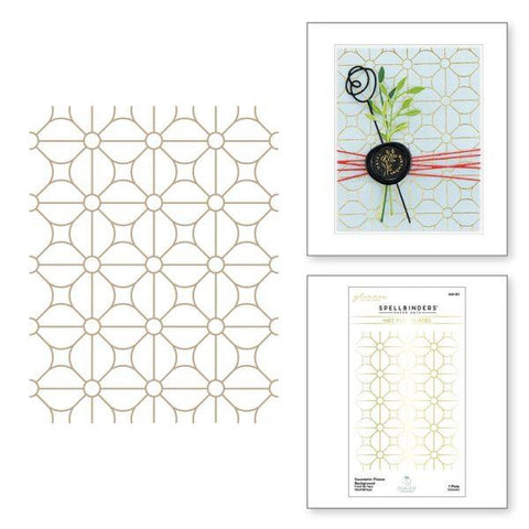 Sealed Collection - Geometric Flower Background Glimmer Hot Foil Plates