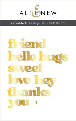 Versatile Greetings Hot Foil Plate