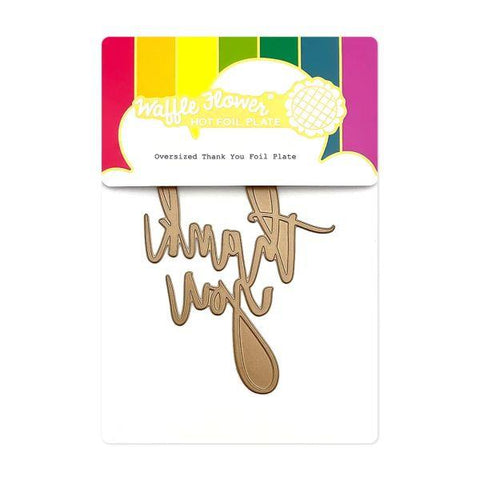 Oversized Thank You Hot Foil Plate