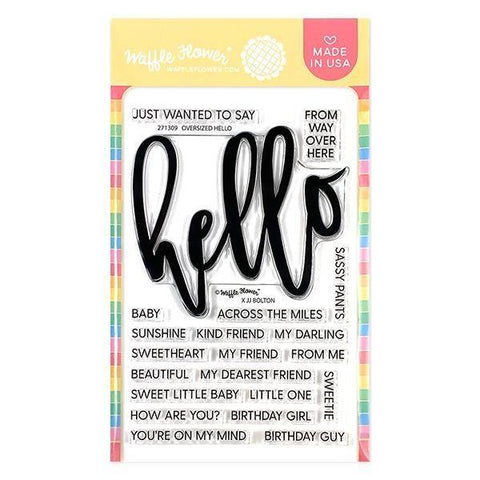 Oversized Hello Stamp Set