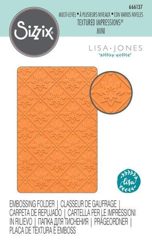 Mini Mosaic - Multilevel Textured Impressions Mini Embossing Folder