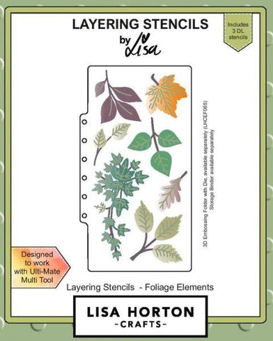 Foliage Elements - Slimline Layering Stencils