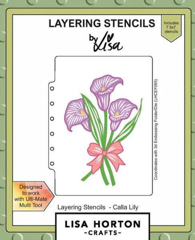 Calla Lily - 5x7 Layering Stencils