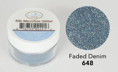 Silk Micofine Glitter - Faded Denim