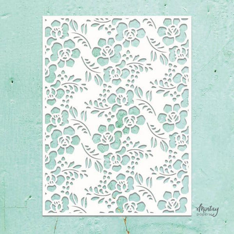 6x8 Stencil - Flowers