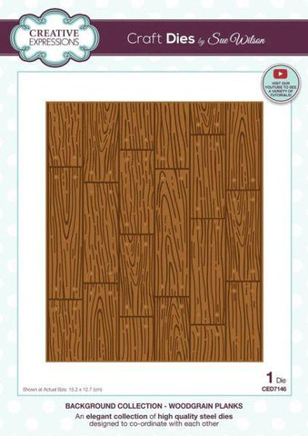 Background Collection Dies - Woodgrain Planks