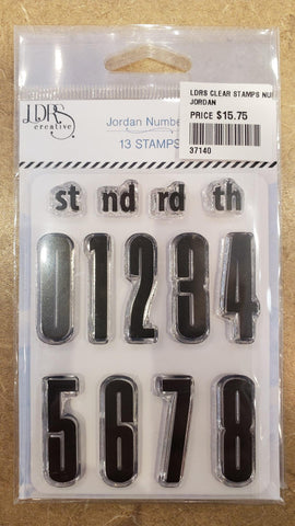 Jordan Numbers 3 x 4 Stamps