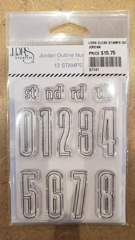 Jordan 3 x 4 Outline Numbers Stamp