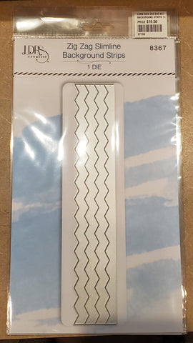 Background Strips 1/2 inch Zig Zag Slimline Die