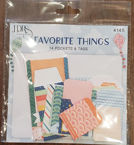 Favorite Things 14 Pockets & Tags Ephemera