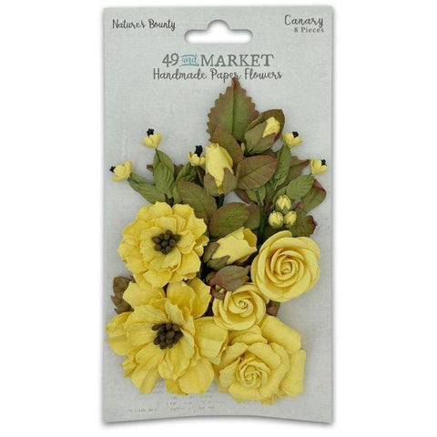 Nature's Bounty Paper Flowers - Canary