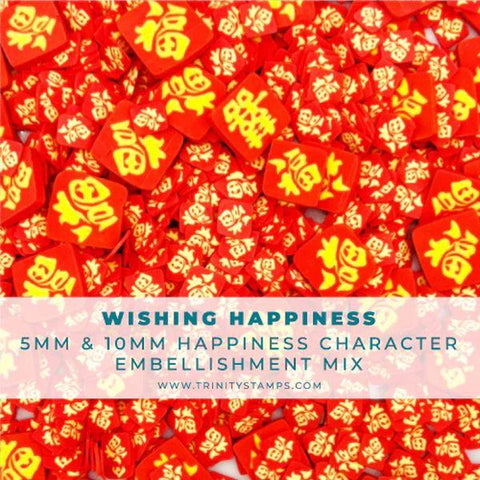Wishing Hapiness Clay Embellishment Mix