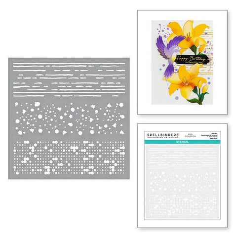 Bibi's Hummingbirds Collection - Hummingbird Textures Stencil