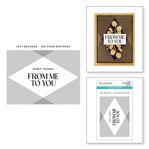 Toolbox Essentials Collection - Elegant Diamonds Clear Stamp Set