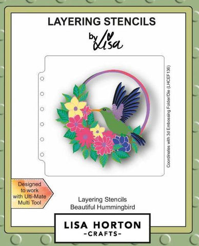 Beautiful Hummingbird - Layering Stencils