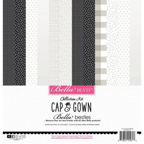 Cap & Gown - Cut Outs - 12x12 Collection Kit - Besties