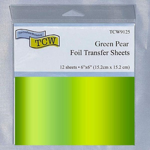 Foil Transfer Sheets - Green Pear