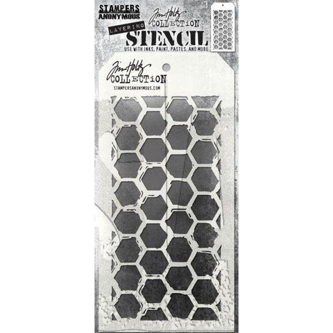 Layered Stencil - Brush Hex