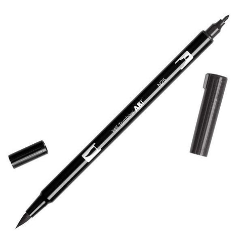 Dual Brush Marker - Lamp Black - N25