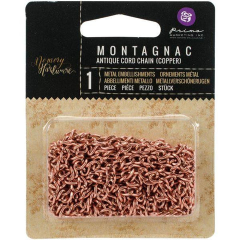 Memory Hardware, Montagnac Antique Cord Chain, Copper