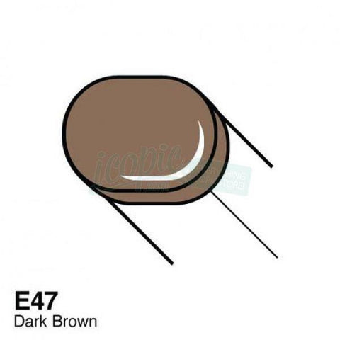 Copic Sketch Marker - E47 - Dark Brown
