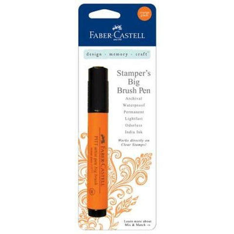 Big Brush Pen, Orange Glaze