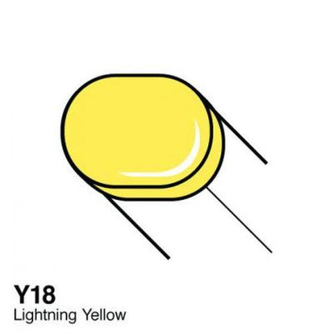 Copic Sketch Marker - y18 - Lightning Yellow